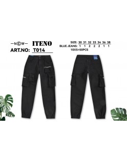 T014 Men's Black Denim Jeans