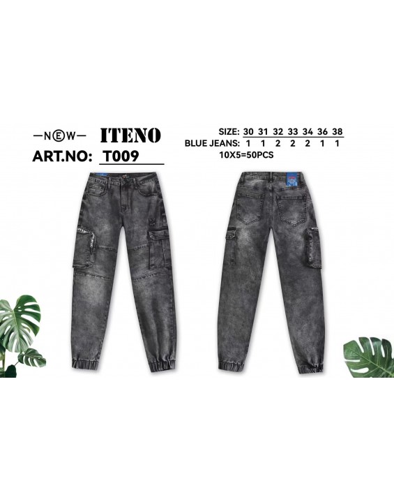 T009 Men’s Dark Gray  Denim Jeans