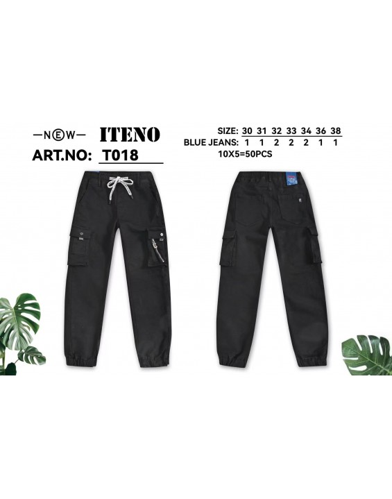 T018 Men’s Black Denim Jeans