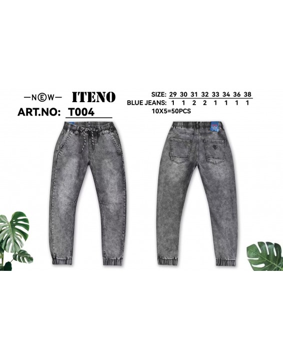 T004 Men’s Gray Denim Jeans