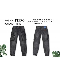 T010 Men’s Dark Gray Denim Jeans