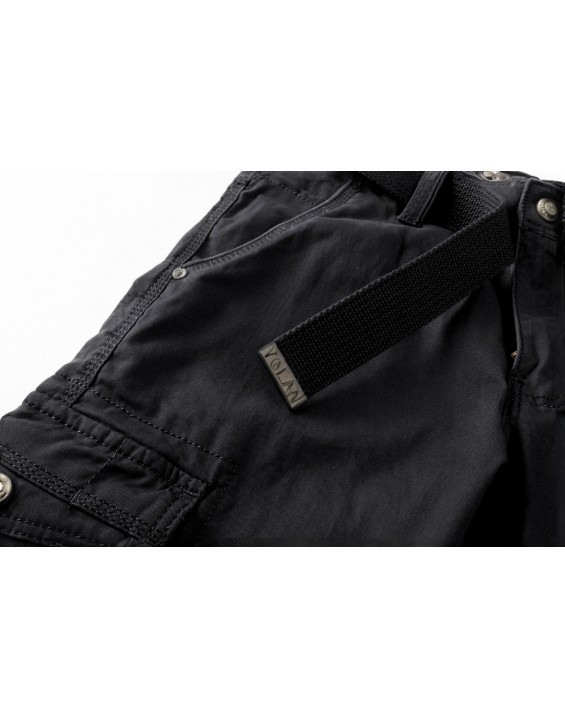 Men’s Straight-Leg Multi-Pocket Cargo Pants – European Best Seller (Color: Black | 12 Pieces per Pack | €156 per Pack)