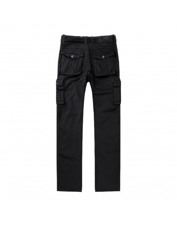 Men’s Straight-Leg Multi-Pocket Cargo Pants – European Best Seller (Color: Black | 12 Pieces per Pack | €156 per Pack)