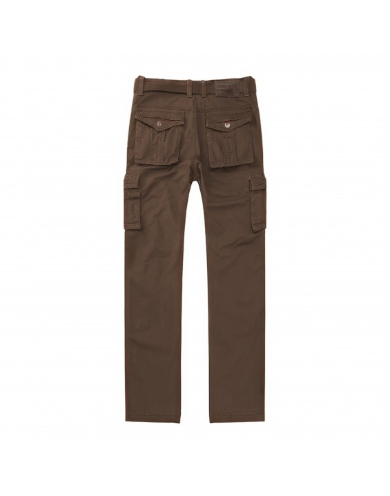 Men’s Straight-Leg Multi-Pocket Cargo Pants – European Best Seller (Color: Brown | 12 Pieces per Pack | €156 per Pack)