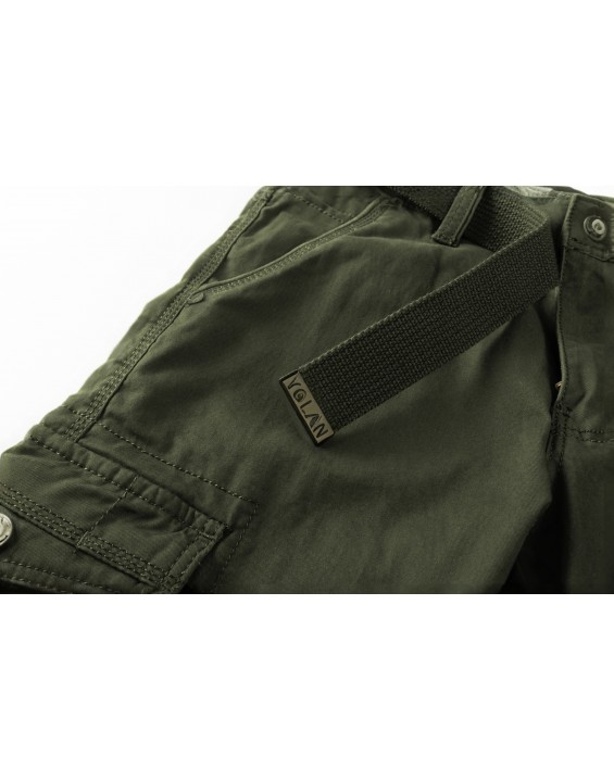 Men’s Straight-Leg Multi-Pocket Cargo Pants – European Best Seller (Color: Green | 12 Pieces per Pack | €156 per Pack)