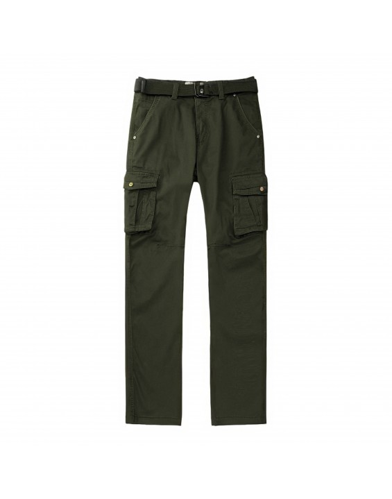Men’s Straight-Leg Multi-Pocket Cargo Pants – European Best Seller (Color: Green | 12 Pieces per Pack | €156 per Pack)