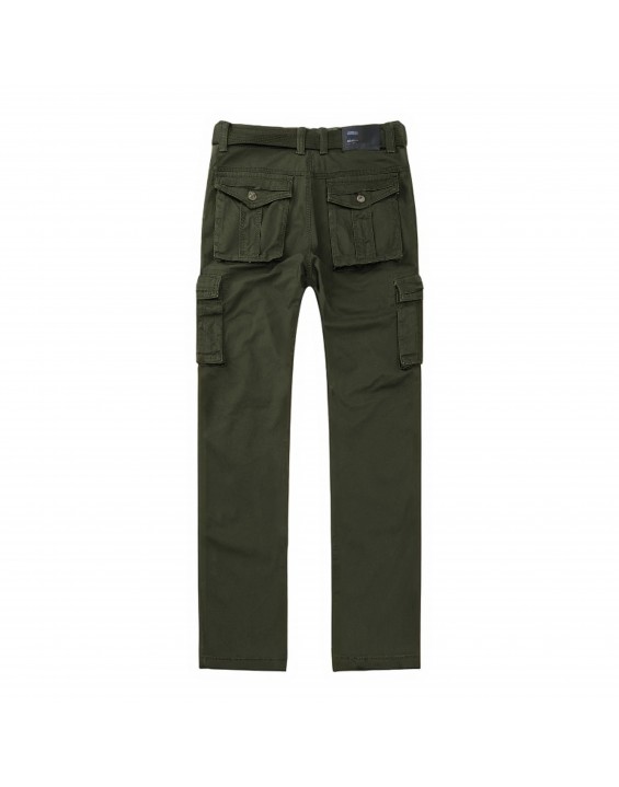 Men’s Straight-Leg Multi-Pocket Cargo Pants – European Best Seller (Color: Green | 12 Pieces per Pack | €156 per Pack)