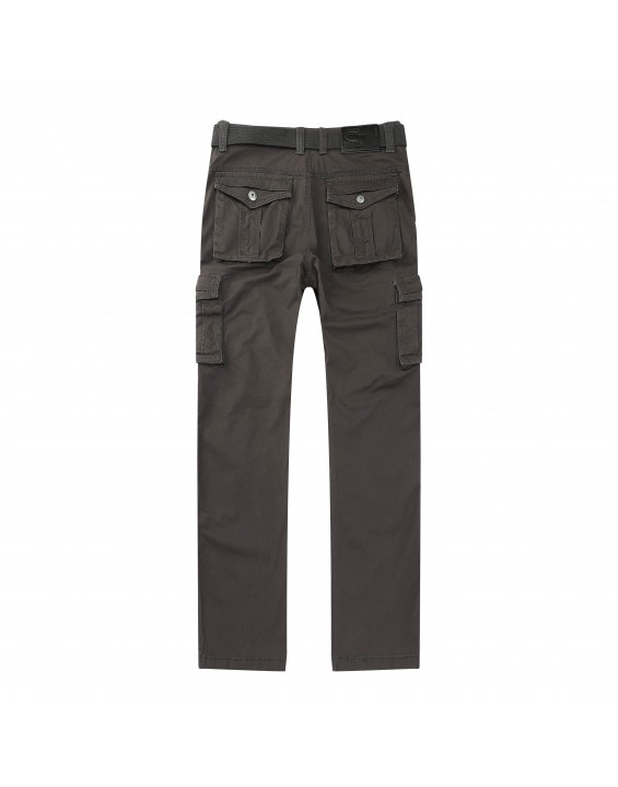 Men’s Straight-Leg Multi-Pocket Cargo Pants – European Best Seller (Color: Grey | 12 Pieces per Pack | €156 per Pack)