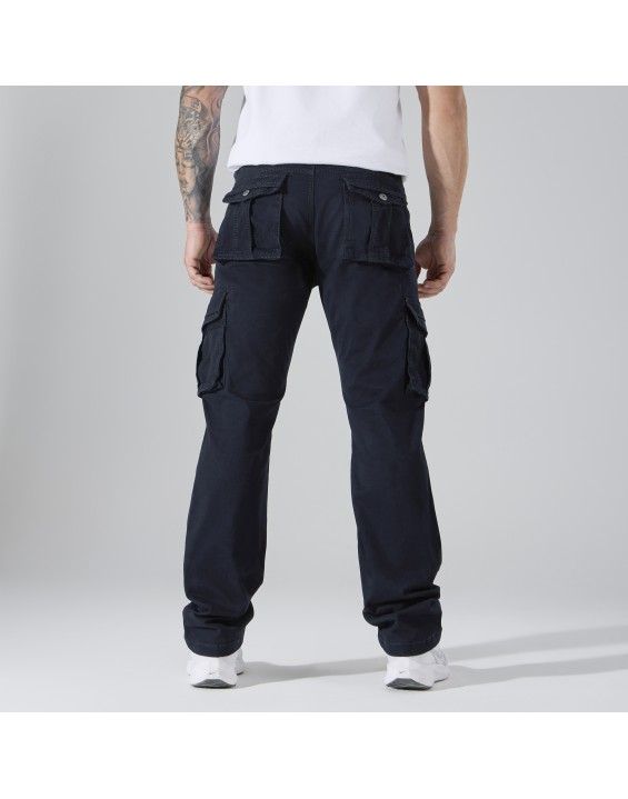 Men’s Straight-Leg Multi-Pocket Cargo Pants – European Best Seller (Color: Blue | 12 Pieces per Pack | €156 per Pack)