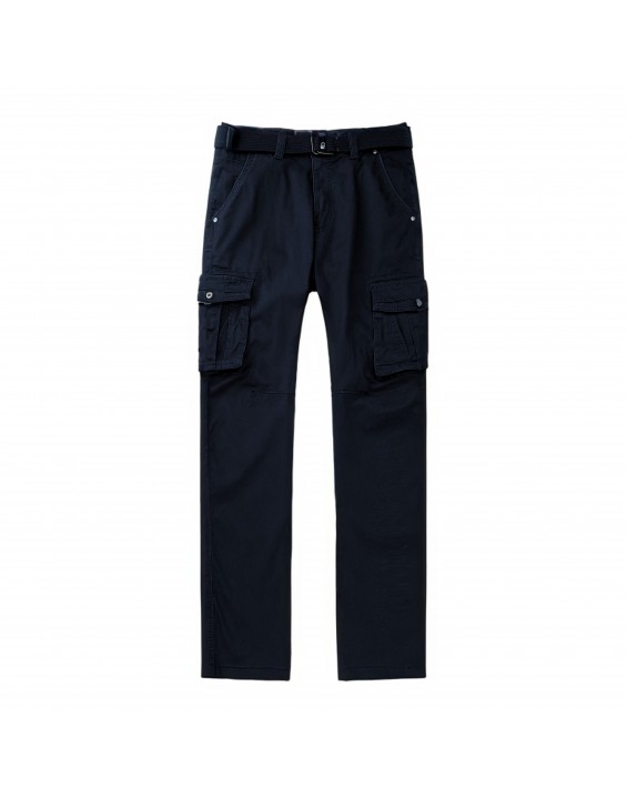 Men’s Straight-Leg Multi-Pocket Cargo Pants – European Best Seller (Color: Blue | 12 Pieces per Pack | €156 per Pack)