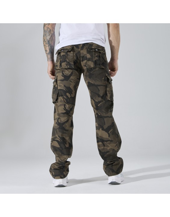 2096-2 Men’s Yellow Camo Cargo Pants. Sold in packs of 12. Price shown is for the full pack (12 pieces). – Straight-Leg Tactical Combat Trousers with Multi Pockets