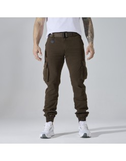 Men’s Multi-Pocket Cargo Jogger Pants – European Best Seller (Color: Brown | 12 Pieces per Pack | €156 per Pack)