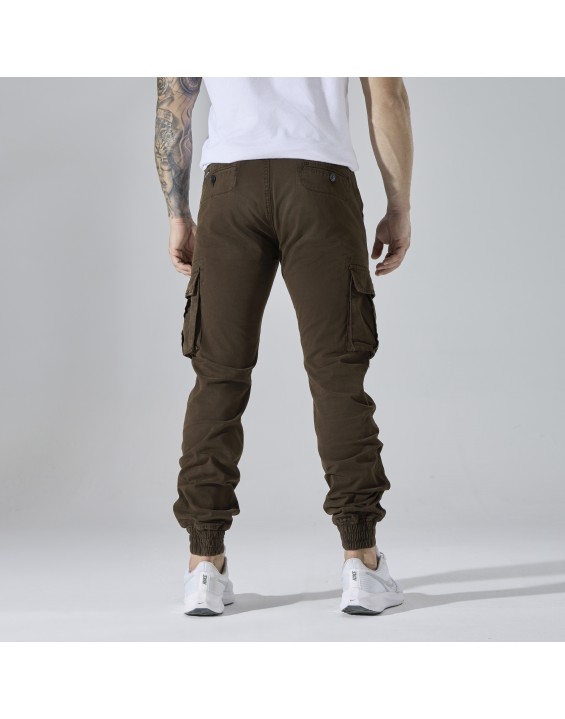 Men’s Multi-Pocket Cargo Jogger Pants – European Best Seller (Color: Brown | 12 Pieces per Pack | €156 per Pack)
