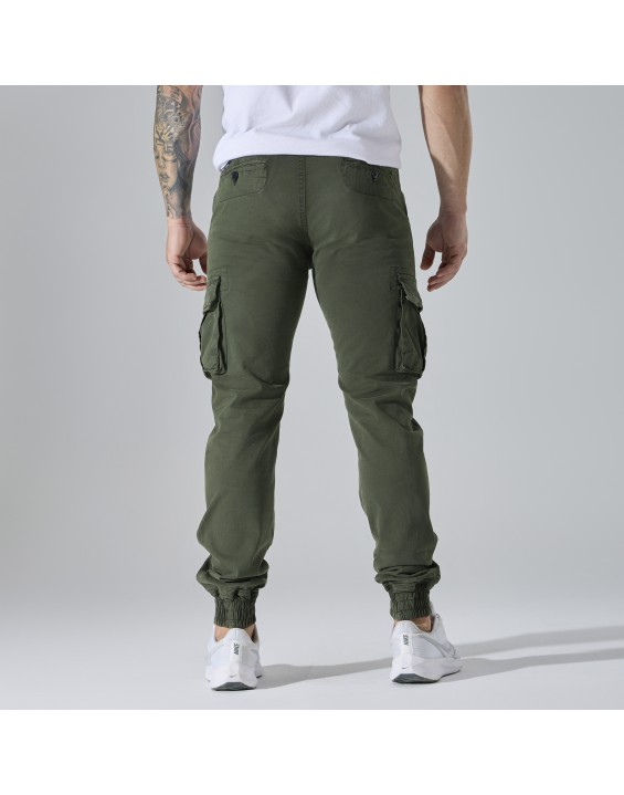 Men’s Multi-Pocket Cargo Jogger Pants – European Best Seller (Color: Green | 12 Pieces per Pack | €156 per Pack)