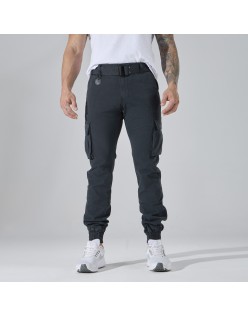 Men’s Multi-Pocket Cargo Jogger Pants – European Best Seller (Color: Grey | 12 Pieces per Pack | €156 per Pack)