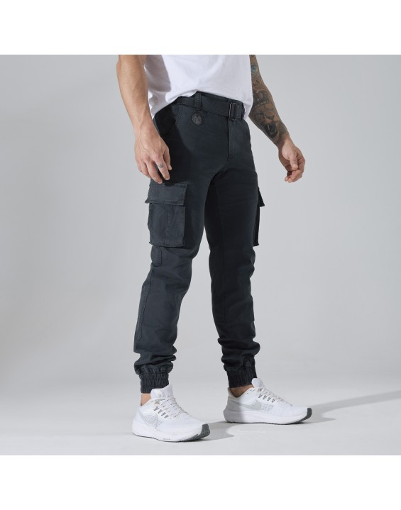 Men’s Multi-Pocket Cargo Jogger Pants – European Best Seller (Color: Grey | 12 Pieces per Pack | €156 per Pack)