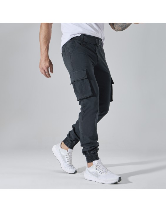 Men’s Multi-Pocket Cargo Jogger Pants – European Best Seller (Color: Grey | 12 Pieces per Pack | €156 per Pack)
