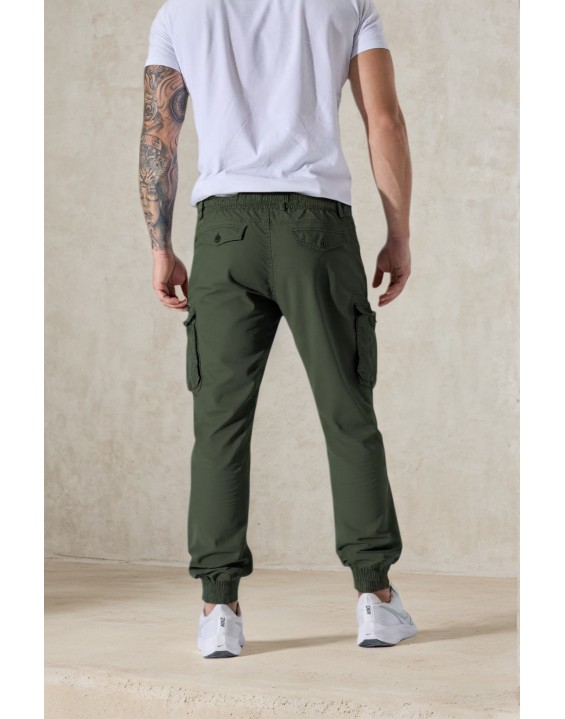 99206-4 Men’s Green Cargo Jogger Pants