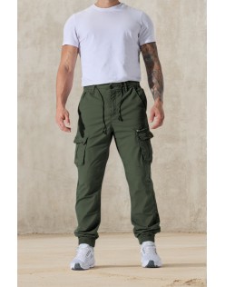 99206-4 Men’s Green Cargo Jogger Pants