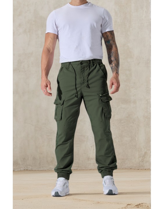 99206-4 Men’s Green Cargo Jogger Pants