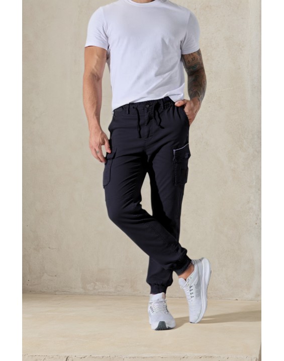 8995-1 Men’s Black Cargo Pants
